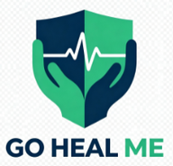 Go Heal Me shield and wordmark