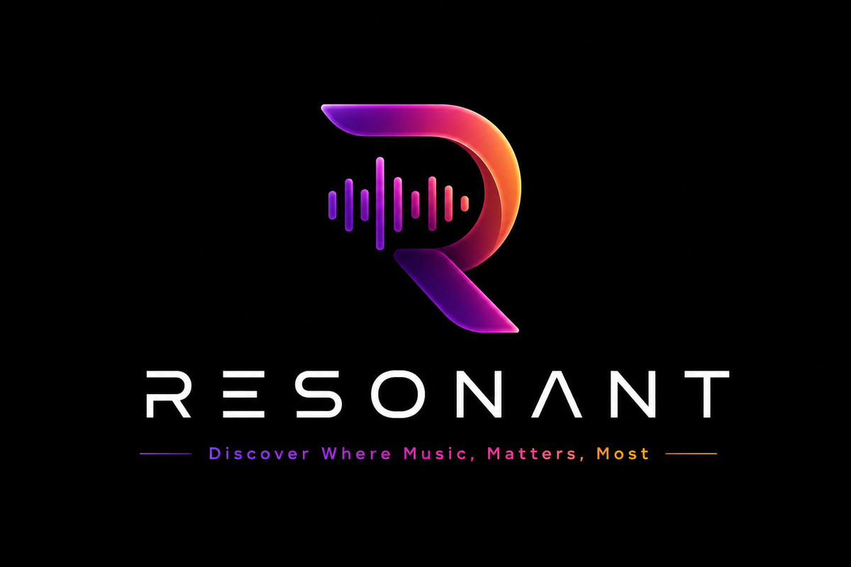 Resonant creative exchange network logo and wordmark
