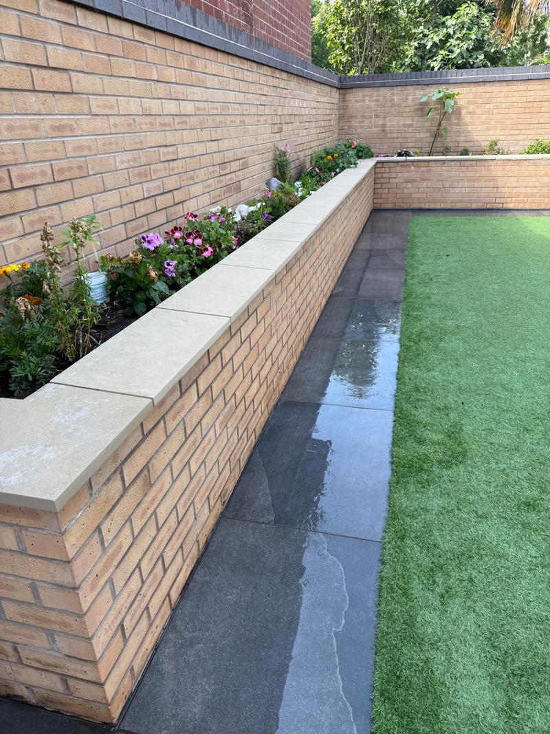 After photo of an outdoor area following clean-up work