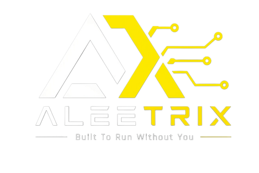 ALEETRIX — Built To Run Without You — full brand lockup