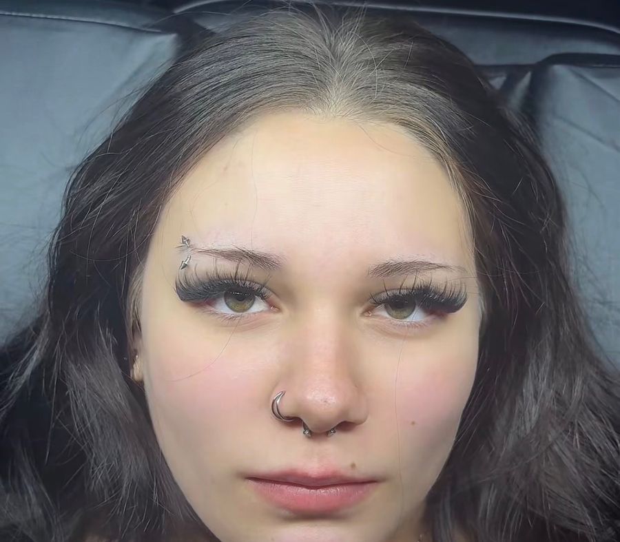 Real client result: Spikey Strip Lash Set