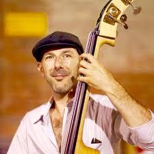 Bassist playing an upright bass