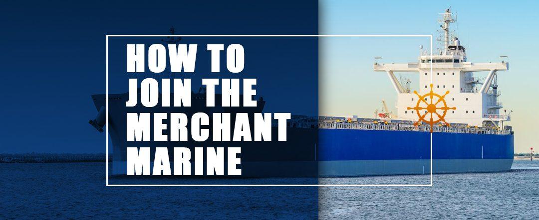 How to join the Merchant Marine banner with a merchant ship at sea