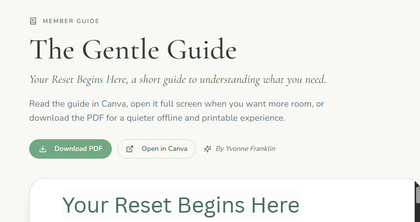 Cover of The Gentle Guide by Yvonne Franklin