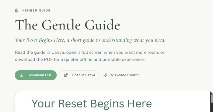 Cover of The Gentle Guide by Yvonne Franklin.
