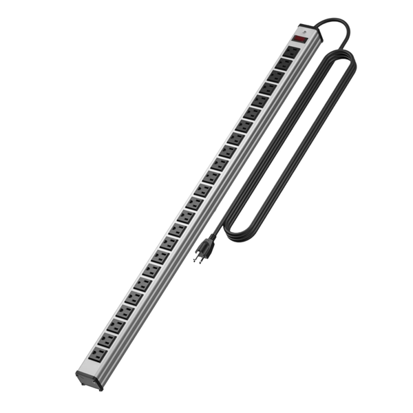 24-Outlet Heavy Duty Metal Power Strip